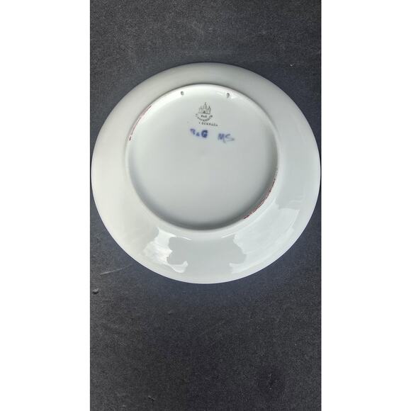 Vintage Bing & Grondahl Jule Aften 1910 Christmas Plate Blue White Porcelain - Picture 4 of 5